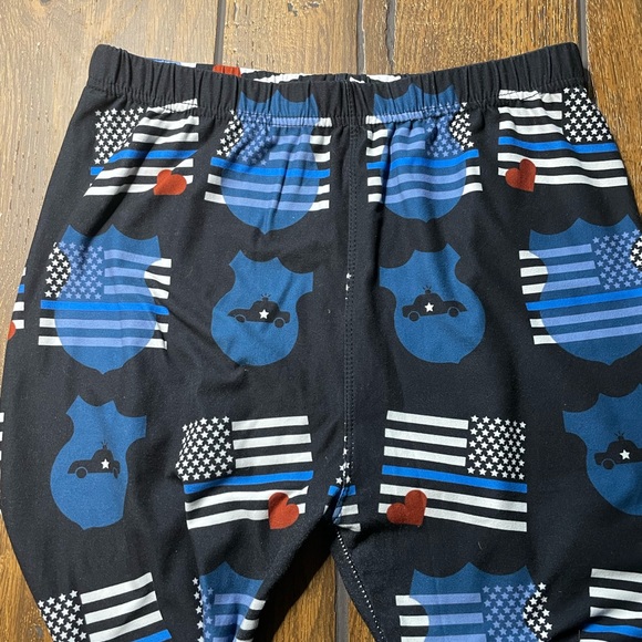 LulaRoe leggings American flag Police Stars Stripe - Picture 5 of 7